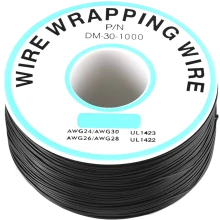 Fio Wire Wrap 30Awg Rolo 250 Metros - Preto