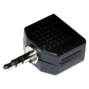 Adaptador de enchufe AUD 1P2 ST a 2 Jack J2 ST