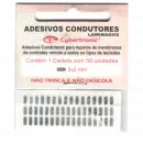 Adesivo Condutor Metalizado Cybertronic 5x2mm - Kit com 50 unidades