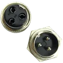 Conector Circular Gx16 Mike - 3 Vias