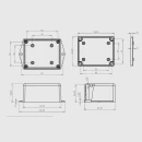 Caixa Plástica para Montagem de Circuitos Eletrônicos - Modelo Pi-075