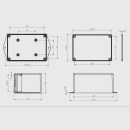 Caja de Montaje de Circuitos Electrónicos Pi-112 en Plástico