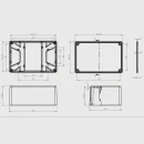 Caja Plástica para Montaje de Circuitos Electrónicos PI-114 con Solapa