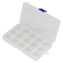 15-Compartment Plastic Box (17x10x2cm)