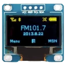 Display OLED 0.96 Azul e Amarelo com Interface I2C