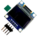 Display OLED 0.96 Azul e Amarelo com Interface I2C