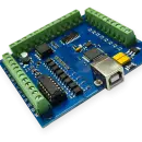 Placa Controladora Mach3 USB 4 Ejes 100KHz - Azul