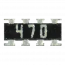 Resistor Ponte SMD 470µ - Micro resistor de montagem em superfície de 470 micro ohms