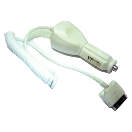 Cargador de Coche para I-Pod y I-Phone Apple Blanco 1.2M