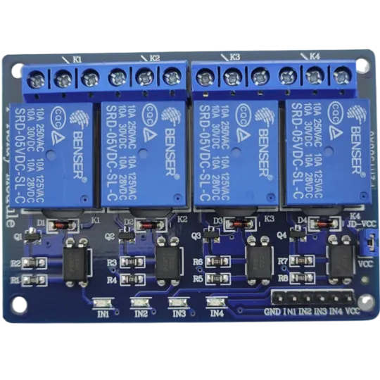 Módulo de Relé de 4 Canales 5V