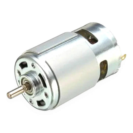 Motor DC R550 12V - 10000RPM con eje largo