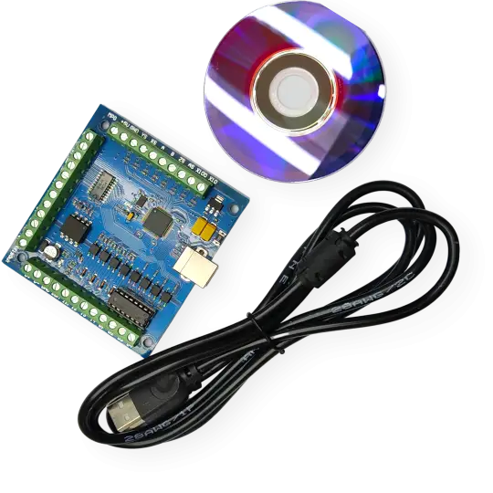 Placa Controladora Mach3 USB 4 Ejes 100KHz - Azul