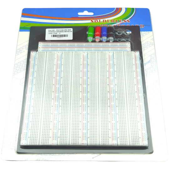 Protoboard 3220 Pontos Com Base Metálica